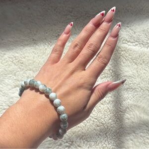 Moss Agate Crystal Bracelet Emotional Balance | Grounding Energy | Abundance‎ |